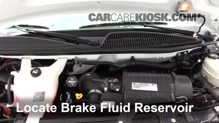 2017 Chevrolet Express 2500 4.8L V8 FlexFuel Extended Cargo Van Brake Fluid Check Fluid Level